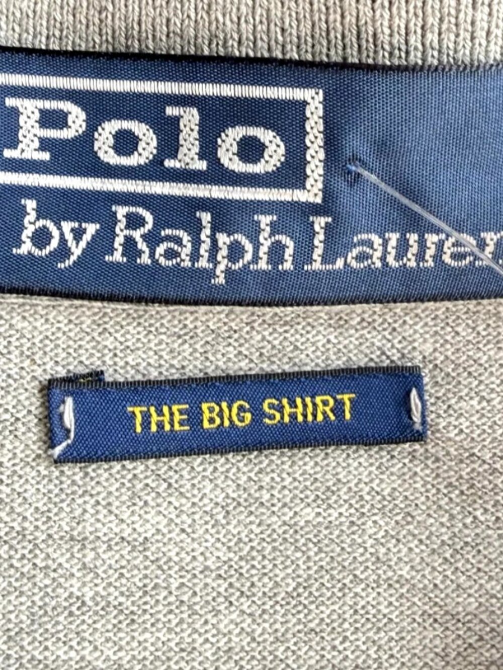 Polo Ralph Lauren Men's The Big Shirt Polo Cotton Grey Heather Size L NWT - Picture 7 of 14